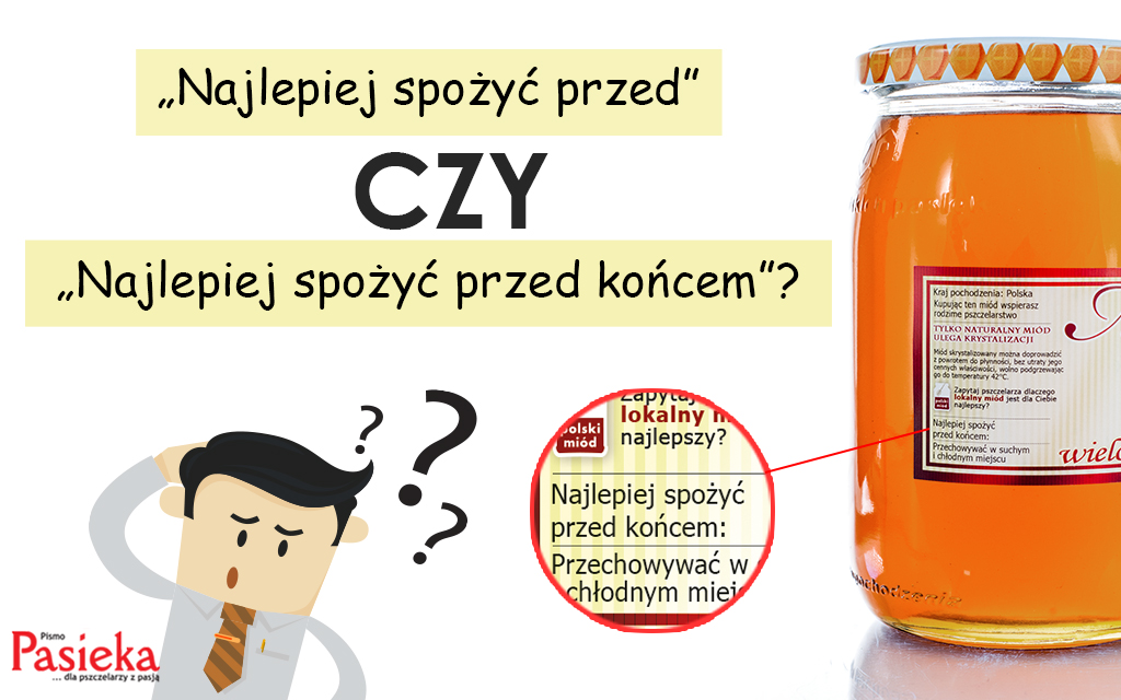 „Najlepiej spożyć przed” czy „Najlepiej spożyć przed końcem” na etykiecie z miodem?