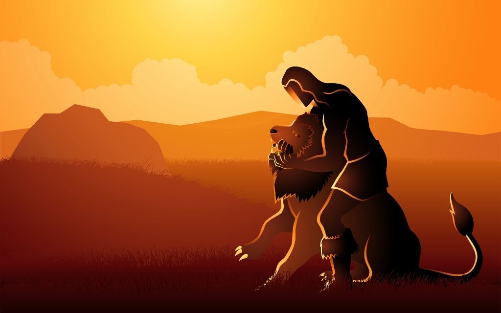 Samson lew pszczoly walka