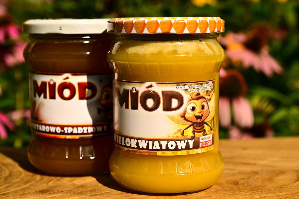 etykiety na miód wielokwiatowy