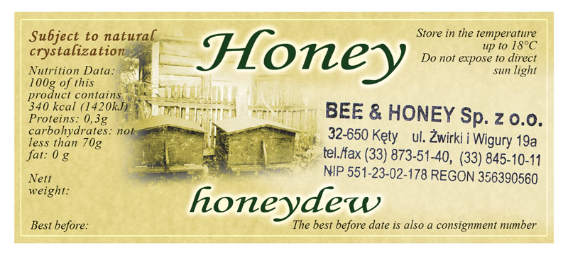 Label Honey 